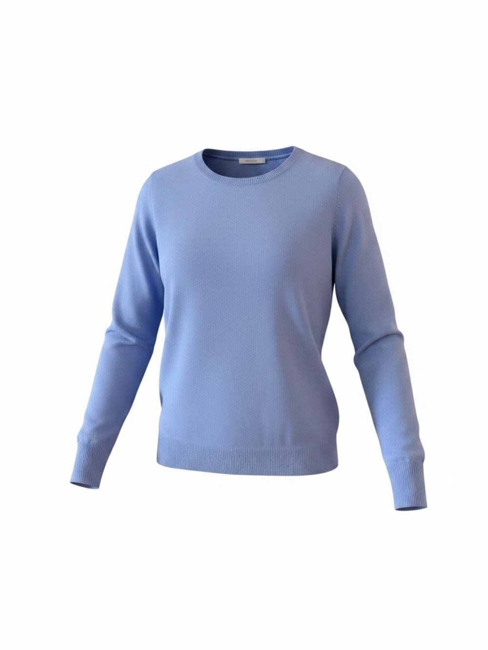 Gap Womens Blue Cotton Crewneck Sweater Long Sleeve Ribbed Knit Large‎